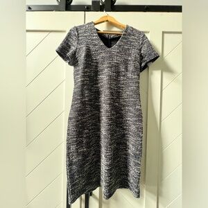 Banana Republic Tweed Dress - Size 8/10 - Blue and White